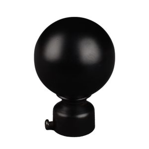 FI007 Matte Black Iron Curtain Finials