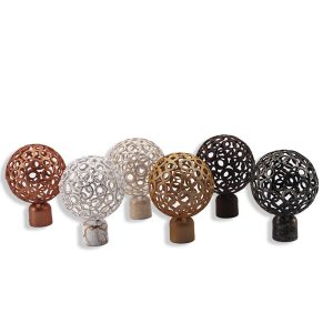 FI002 Gilded Cast Iron Curtain Finials