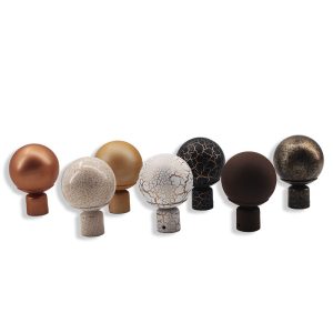 FI008 Vintage Iron Curtain Finials